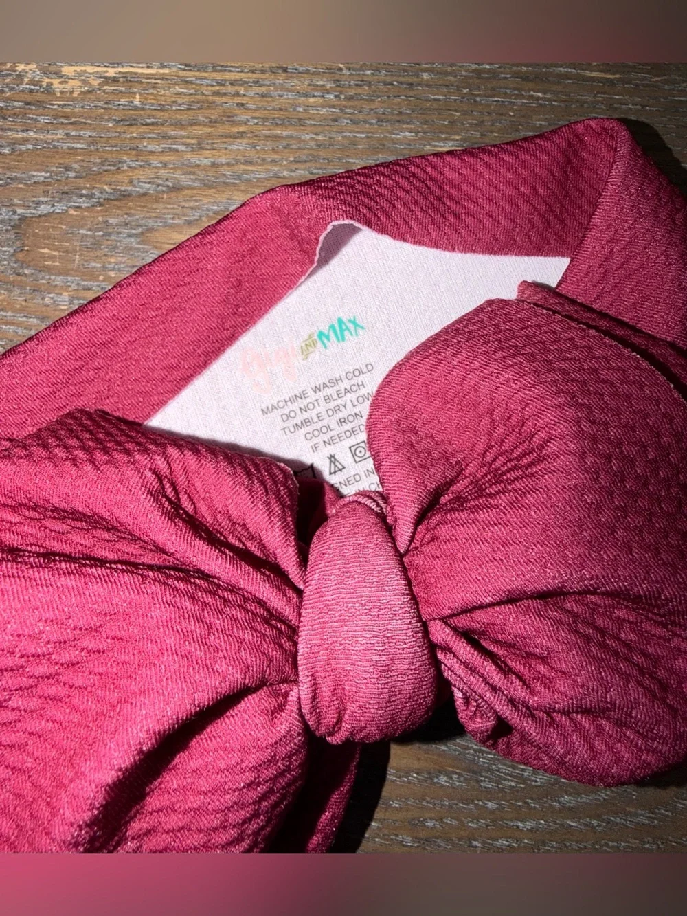 Gigi and Max Magenta Headwrap Bow (singular bow listing)